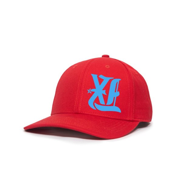 Texas TX Upside Down (Texas Rangers Colors) Premium Unisex Flex Fit / Fitted Hat - Picture 3 of 9